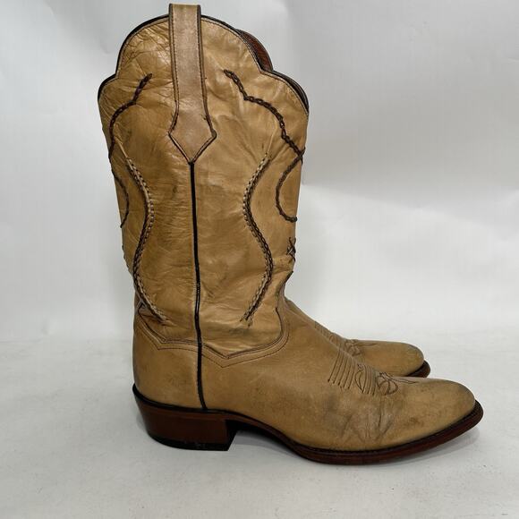 Vintage Dan Post Palamino Albany Boots “Cream” Men’s 11D main image 9